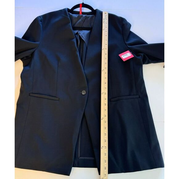 Spanx Perfect Collarless Blazer Sz XL NEW Black 1 Button Jacket‎ Ponte Career - Picture 9 of 16